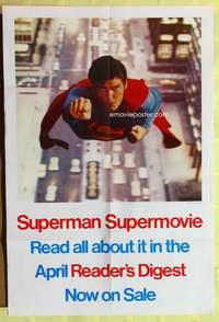 r856 SUPERMAN one-sheet movie poster '78 special Reader's Digest style!