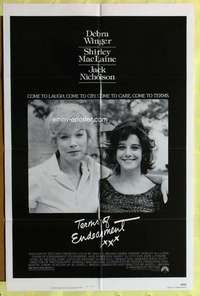 r871 TERMS OF ENDEARMENT one-sheet movie poster '83 MacLaine, Debra Winger