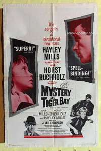 r881 TIGER BAY one-sheet movie poster R61 Mystery at Tiger Bay, Hayley Mills