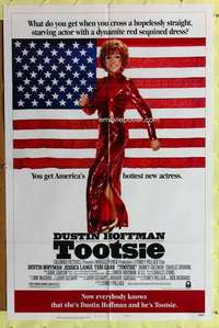 r883 TOOTSIE style B one-sheet movie poster '82 Dustin Hoffman in drag!