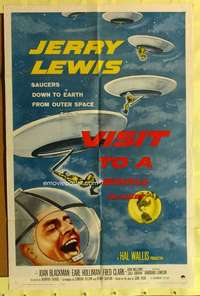 r905 VISIT TO A SMALL PLANET one-sheet movie poster '60 Jerry Lewis