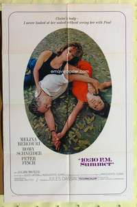 s002 10:30 PM SUMMER one-sheet movie poster '66 Mercouri, Schneider, Finch