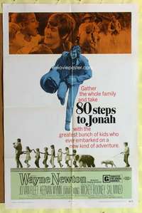 s013 80 STEPS TO JONAH one-sheet movie poster '69 Wayne Newton is dramatic!