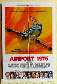 s018 AIRPORT 1975 one-sheet movie poster '74 Charlton Heston, Karen Black