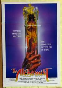 s019 ALCHEMIST one-sheet movie poster '85 great horror monster image!