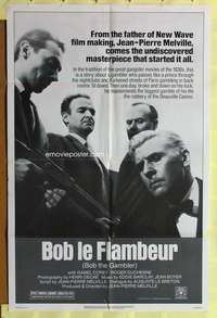 s090 BOB LE FLAMBEUR one-sheet movie poster '82 Jean-Pierre Melville