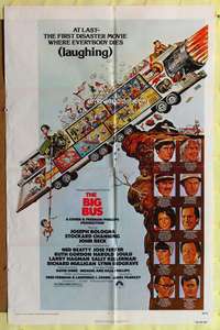 s052 BIG BUS one-sheet movie poster '76 great Jack Davis artwork!