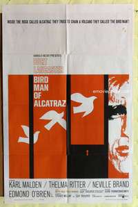 s069 BIRDMAN OF ALCATRAZ one-sheet movie poster '62 Lancaster, Frankenheimer
