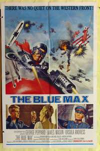 s086 BLUE MAX one-sheet movie poster '66 George Peppard, James Mason