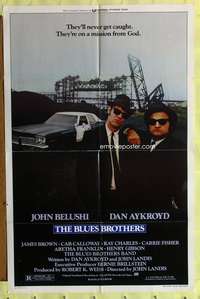 s088 BLUES BROTHERS one-sheet movie poster '80 John Belushi, Dan Aykroyd