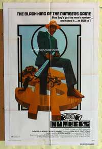 s095 BOOK OF NUMBERS one-sheet movie poster '73 great blaxploitation image!