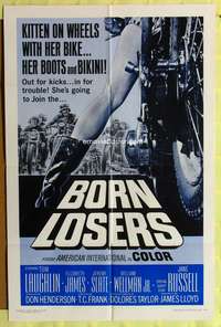 s099 BORN LOSERS one-sheet movie poster '67 Tom Laughlin IS Billy Jack!