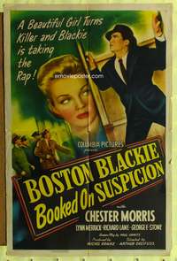 s101 BOSTON BLACKIE BOOKED ON SUSPICION one-sheet movie poster '45 Morris