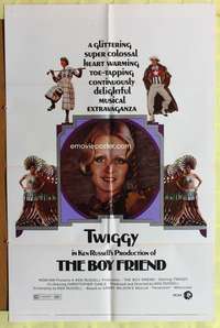 s103 BOY FRIEND one-sheet movie poster '71 sexy Twiggy, Tommy Tune