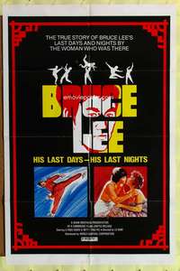 s113 BRUCE LEE HIS LAST DAYS, HIS LAST NIGHTS one-sheet movie poster '76