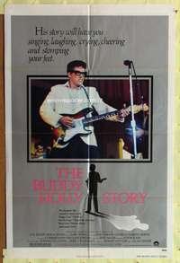 s119 BUDDY HOLLY STORY one-sheet movie poster '78 Gary Busey, rock & roll!