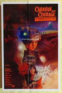 s149 CARAVAN OF COURAGE int'l one-sheet movie poster '84 An Ewok Adventure!