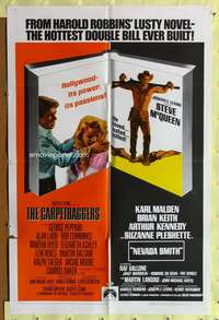 s157 CARPETBAGGERS/NEVADA SMITH one-sheet movie poster '68 Harold Robbins