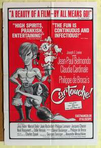 s161 CARTOUCHE one-sheet movie poster '62 Belmondo, Claudia Cardinale