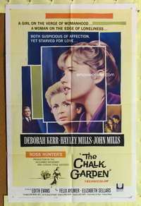 s175 CHALK GARDEN one-sheet movie poster '64 John & Hayley Mills, Kerr