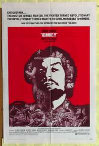 s192 CHE one-sheet movie poster '69 Omar Sharif, Jack Palance as Castro!