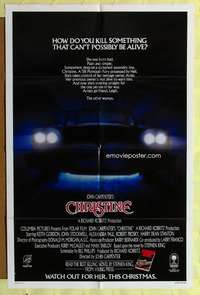 s196 CHRISTINE advance one-sheet movie poster '83 Stephen King, Carpenter