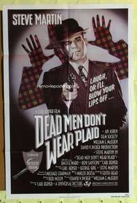 s238 DEAD MEN DON'T WEAR PLAID one-sheet movie poster '82 Steve Martin