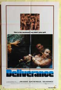 s256 DELIVERANCE one-sheet movie poster '72 Jon Voight, Burt Reynolds