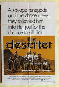 s261 DESERTER one-sheet movie poster '71 Richard Crenna, Chuck Connors
