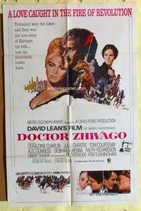 s276 DOCTOR ZHIVAGO one-sheet movie poster R71 David Lean English epic!