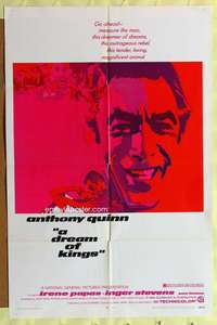 s285 DREAM OF KINGS one-sheet movie poster '69 Anthony Quinn, Irene Papas