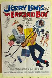 s298 ERRAND BOY one-sheet movie poster '62 Jerry Lewis, Brian Donlevy