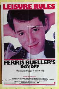 s310 FERRIS BUELLER'S DAY OFF one-sheet movie poster '86 Matthew Broderick
