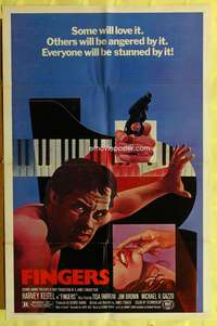 s317 FINGERS one-sheet movie poster '78 Harvey Keitel, James Toback