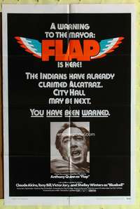 s330 FLAP one-sheet movie poster '70 Anthony Quinn, Claude Akins