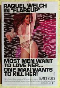 s331 FLAREUP one-sheet movie poster '70 super sexy Raquel Welch image!