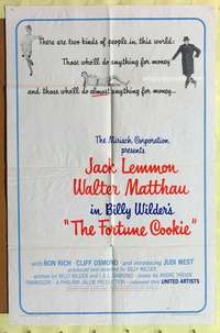 s342 FORTUNE COOKIE one-sheet movie poster '66 Lemmon, Matthau, Wilder