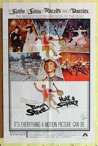 s387 HALF A SIXPENCE style B one-sheet movie poster '68 H.G. Wells, Tommy Steele