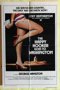 s399 HAPPY HOOKER GOES TO WASHINGTON one-sheet movie poster '77 sex!