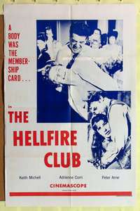 s420 HELLFIRE CLUB military one-sheet movie poster '60 evil English cousins!