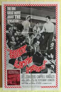 s429 HEY LET'S TWIST one-sheet movie poster '62 Joey Dee, rock n roll!