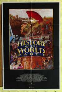 s439 HISTORY OF THE WORLD PART I one-sheet movie poster '81 Mel Brooks
