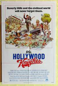 s442 HOLLYWOOD KNIGHTS one-sheet movie poster '80 William Stout artwork!