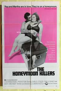 s447 HONEYMOON KILLERS one-sheet movie poster '70 Shirley Stoler, Bianco