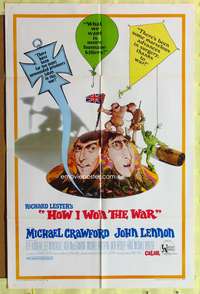 s454 HOW I WON THE WAR one-sheet movie poster '68 John Lennon, Crawford
