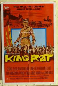 s489 KING RAT one-sheet movie poster '65 George Segal, World War II!