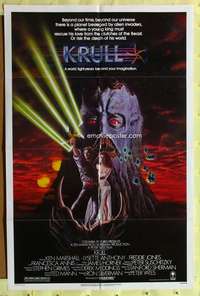 s492 KRULL one-sheet movie poster '83 great sci-fi fantasy image!
