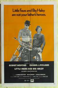 s516 LITTLE FAUSS & BIG HALSY one-sheet movie poster '70 Robert Redford
