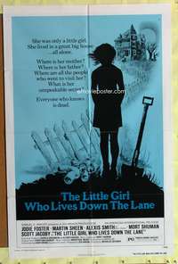 s517 LITTLE GIRL WHO LIVES DOWN THE LANE one-sheet movie poster '77 Foster