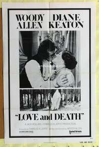 s539 LOVE & DEATH style B one-sheet movie poster 75 Woody Allen, Diane Keaton